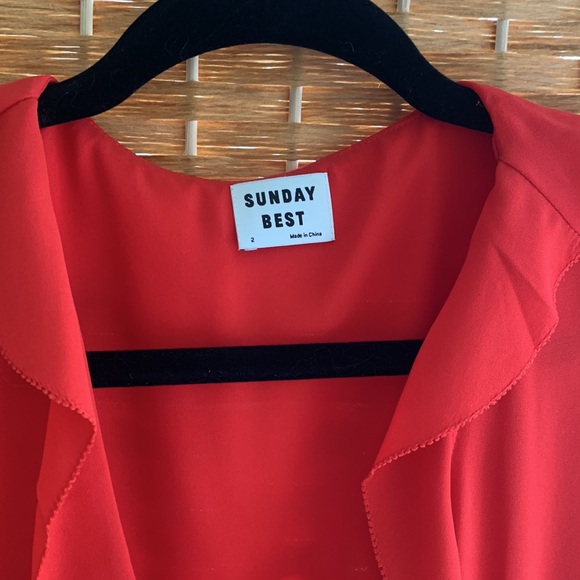 Aritzia - Sunday Best - wrap around frilly dress - size 2 - Picture 2 of 8